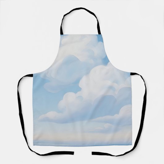 Träumerischer blauer Himmel mit Wolken Schürze (Vorderseite)