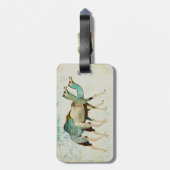 Träumerischer blauer Kamel-Gepäckanhänger Gepäckanhänger (Rückseite vertikal)