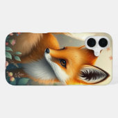Träumerischer Fuchs iPhone Hülle (Rückseite (Horizontal))