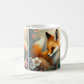 Träumerischer Fuchs Kaffeetasse (VorderseiteRechts)