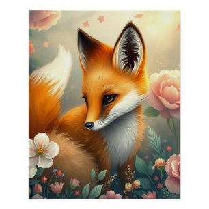 Träumerischer Fuchs Poster