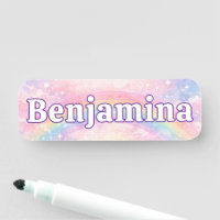 Träumerischer Glitter-Regenbogen-Wolke Rosa Funkel