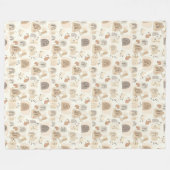 Träumerischer hellbrauner beiger gemütlicher Wohnd Fleecedecke (Vorderseite (Horizontal))
