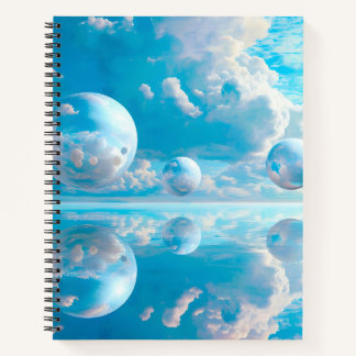 Träumerischer Himmel Surrealistische Naturlandscha Notizblock