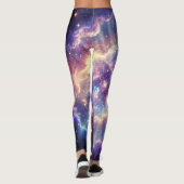 Träumerischer kosmischer Nebelglanz Leggings (Rückseite)