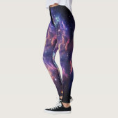 Träumerischer kosmischer Nebelglanz Leggings (Links)
