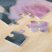 Träumerischer Lavendelrosengarten-Schmetterlingspf Puzzle (Seite)