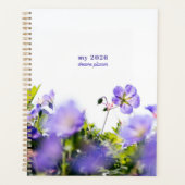 Träumerischer Planer Blaue Wildblume (Vorderseite)