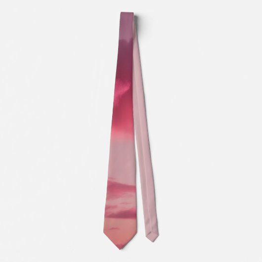 Träumerischer rosa Farbverlauf Krawatte (Vorderseite)