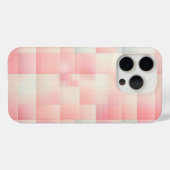 Träumerischer rosa Pastellfarbverlauf-Schachbrett- Case-Mate iPhone Hülle (Rückseite (Horizontal))