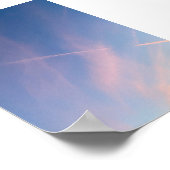 Träumerischer rosa Sonnenuntergangs-Himmel-Fotogra Poster (Ecke)