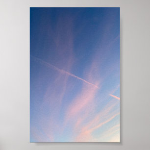 Träumerischer rosa Sonnenuntergangs-Himmel-Fotogra Poster