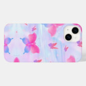 Träumerischer rosa und violetter Schmetterlingshin Case-Mate iPhone Hülle (Rückseite (Horizontal))