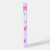 Träumerischer rosa und violetter Schmetterlingshin Case-Mate iPhone Hülle (Rückseite / Links)