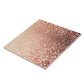 Träumerischer Rosen-GoldGlitzer - Pfirsich Fliese (Seite)