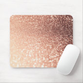 Träumerischer Rosen-GoldGlitzer - Pfirsich Mousepad (Mit Mouse)
