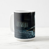 Träumerischer RV-Hundeschlaf Kaffeetasse (Vorderseite Links)