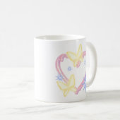 Träumerischer Schmetterlingsglanz" Tasse mit einem (VorderseiteRechts)