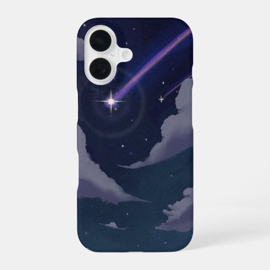 Träumerischer Sternenhimmel iPhone 16 Hülle (Rückseite)