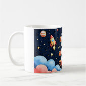 Träumerischer Weltraum-Teddy Kaffeetasse (Links)