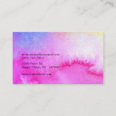 Träumerisches Aquarell Visitenkarte (Rückseite)