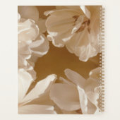 Träumerisches beige / braunes Floraldesign Planer (Rückseite)