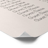 Träumerisches Beige Himmlisch Gesandte Geschlechts Poster (Ecke)