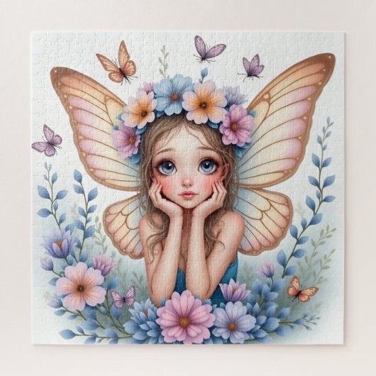 Träumerisches Blumenkronen-Feeng Puzzle (Vertikal)