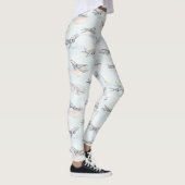 Träumerisches Flugzeug-Himmel-Reisemuster (1) Leggings (Rechts)