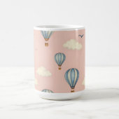 Träumerisches Heißluftballon-Himmel-Muster Kaffeetasse (Mittel)