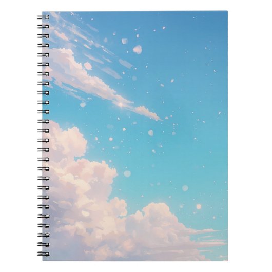 Träumerisches Himmel Notizbuch Notizblock (Vorderseite)