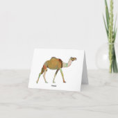 Träumerisches Kamel-Monogramm Notecard (Rückseite)