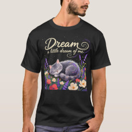 Träumerisches Kätzchen in leuchtendem Wildblumenga T-Shirt