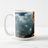Träumerisches Kind bei Wind Kaffeetasse (Links)
