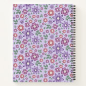 träumerisches Lavendel-Pastell-Blumenmuster Notizblock (Rückseite)