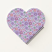 träumerisches Lavendel-Pastell-Blumenmuster Notizblock (Rückseite)