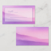 Träumerisches Lavendel-Wasserfarbenbild Platzkarte (Vorne/Hinten)