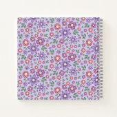 träumerisches Lavendel-whimsical-Blumenmuster Notizblock (Rückseite)