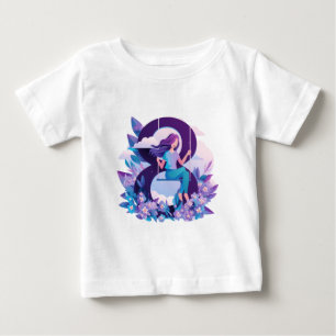 Träumerisches Mädchen auf Schaukel – Whimsical Kin Baby T-shirt