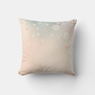 Träumerisches Pastell-Blumen-Kottagecore-Akzentsch Kissen