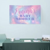 Träumerisches Pastell-Rosa Blau Kosmische Sternen Banner (Messeveranstaltung)