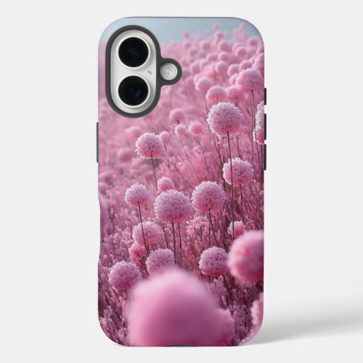 Träumerisches rosa Blütenwiesen-Muster Case-Mate iPhone Hülle (Rückseite)