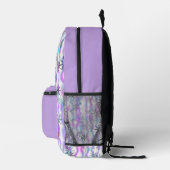 Träumerisches Sternenexplosions-Wellenmuster Bedruckter Rucksack (Rechts)