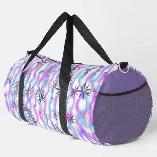Träumerisches Sternenexplosions-Wellenmuster Duffle Bag (Rechte Ecke)