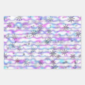 Träumerisches Sternenexplosions-Wellenmuster Geschenkpapier Set (Vorderseite)