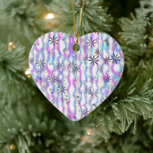Träumerisches Sternenexplosions-Wellenmuster Keramik Ornament