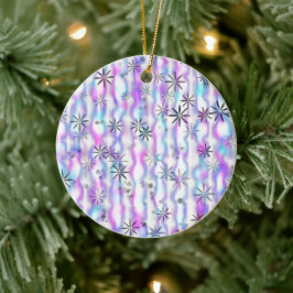 Träumerisches Sternenexplosions-Wellenmuster Keramik Ornament