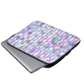 Träumerisches Sternenexplosions-Wellenmuster Laptopschutzhülle (Vorne Knopf)