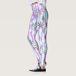 Träumerisches Sternenexplosions-Wellenmuster Leggings