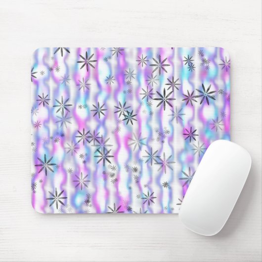 Träumerisches Sternenexplosions-Wellenmuster Mousepad (Mit Mouse)